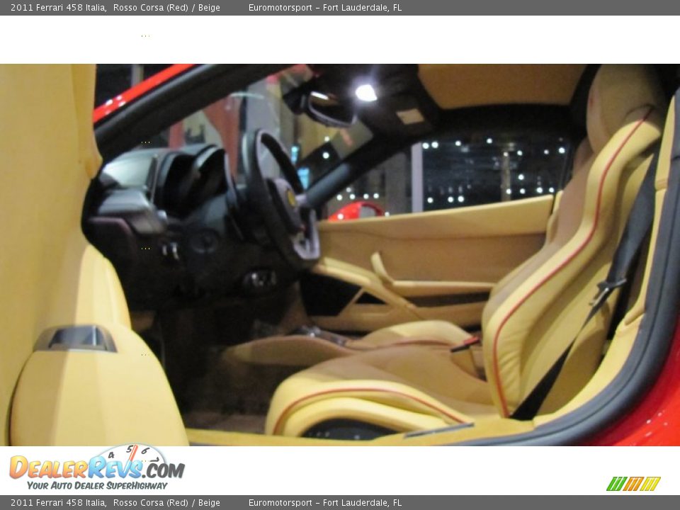 2011 Ferrari 458 Italia Rosso Corsa (Red) / Beige Photo #9