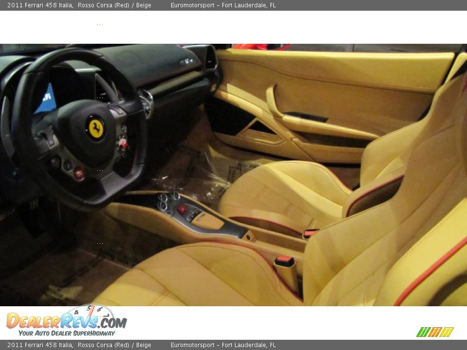 2011 Ferrari 458 Italia Rosso Corsa (Red) / Beige Photo #10