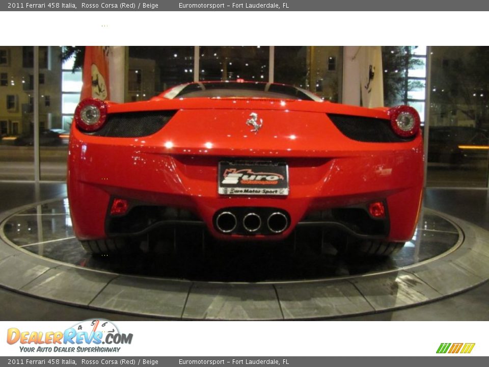 2011 Ferrari 458 Italia Rosso Corsa (Red) / Beige Photo #16