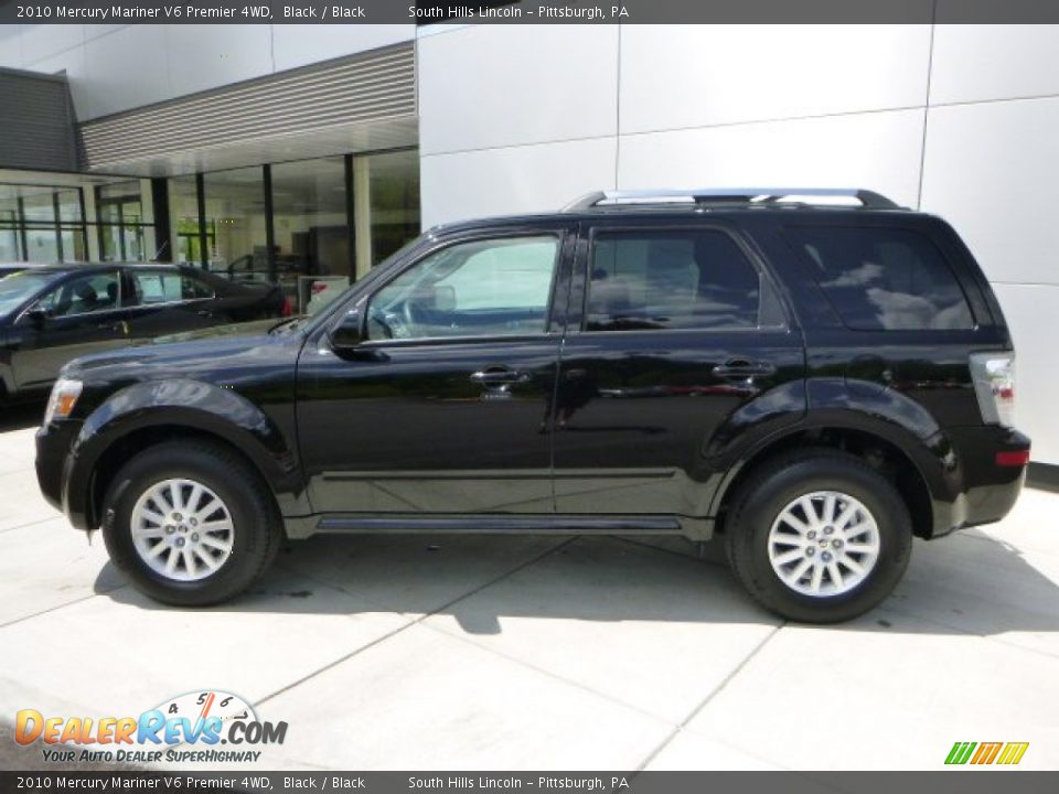2010 Mercury Mariner V6 Premier 4WD Black / Black Photo #2