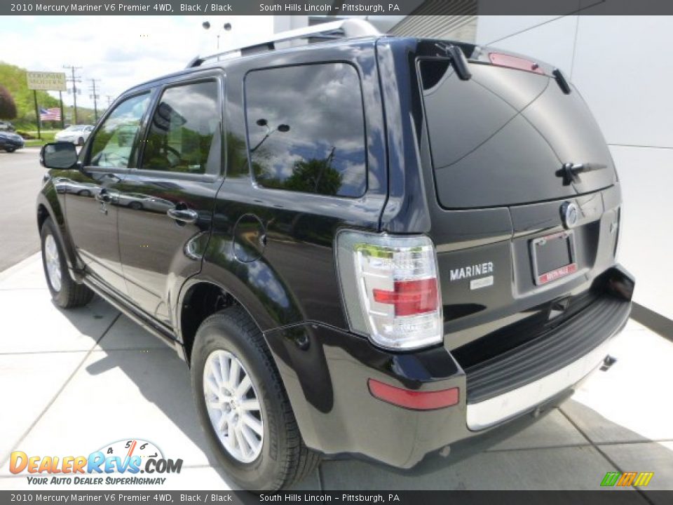2010 Mercury Mariner V6 Premier 4WD Black / Black Photo #3