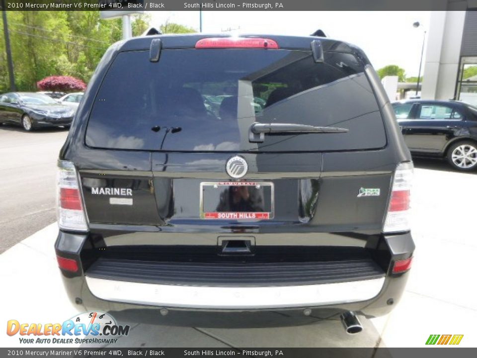 2010 Mercury Mariner V6 Premier 4WD Black / Black Photo #4