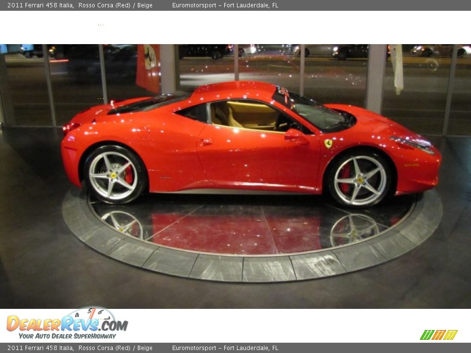 2011 Ferrari 458 Italia Rosso Corsa (Red) / Beige Photo #20