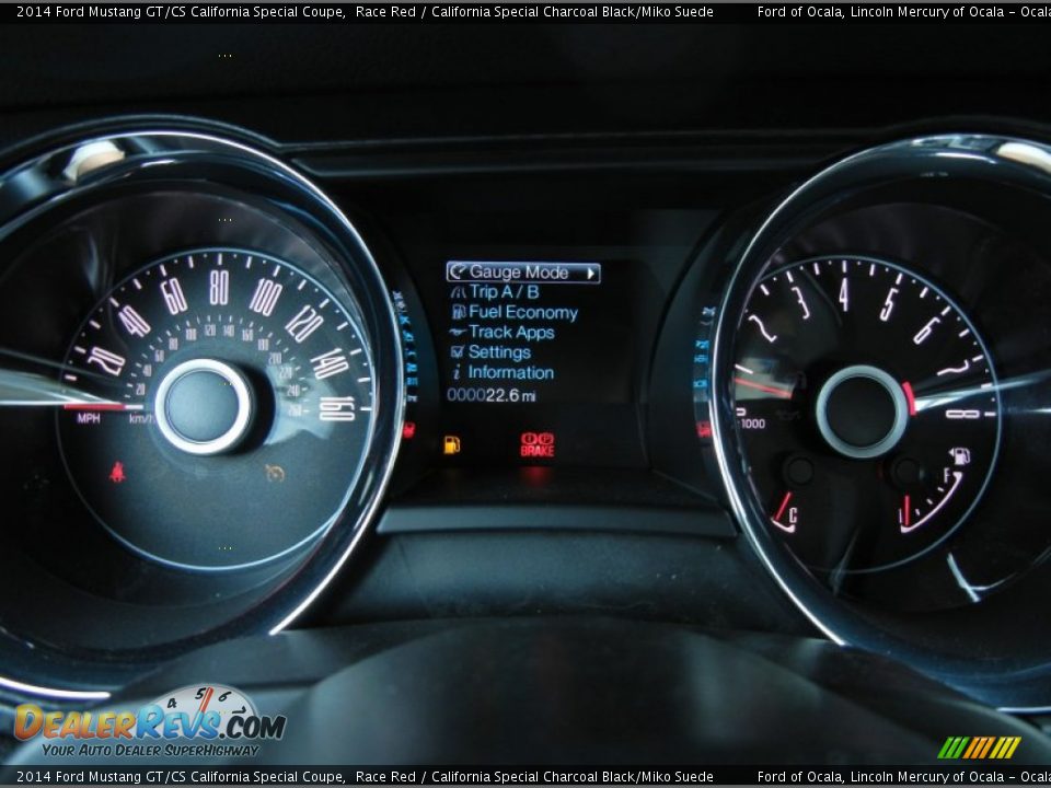 2014 Ford Mustang GT/CS California Special Coupe Race Red / California Special Charcoal Black/Miko Suede Photo #10