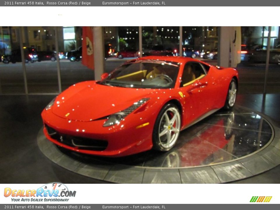2011 Ferrari 458 Italia Rosso Corsa (Red) / Beige Photo #29