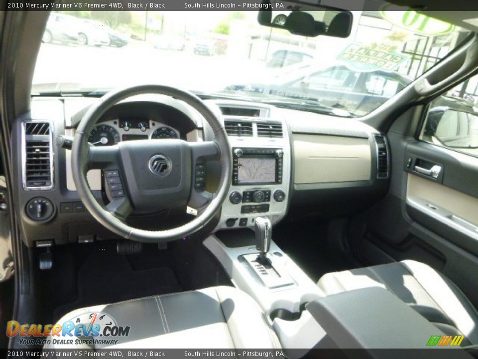 2010 Mercury Mariner V6 Premier 4WD Black / Black Photo #16