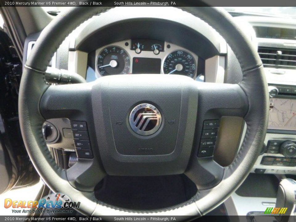 2010 Mercury Mariner V6 Premier 4WD Black / Black Photo #21