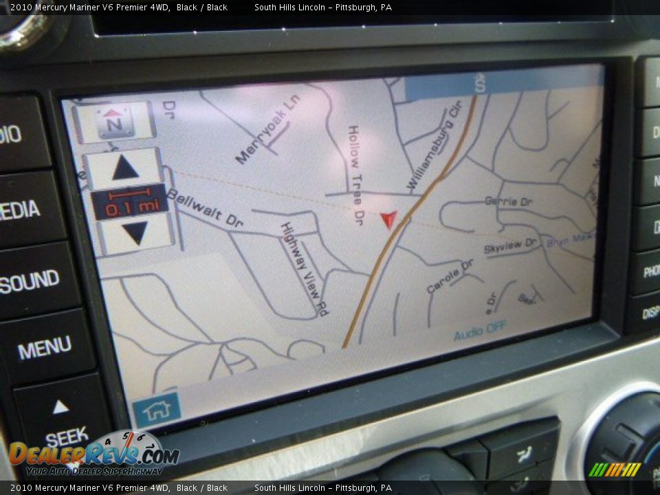 2010 Mercury Mariner V6 Premier 4WD Black / Black Photo #22