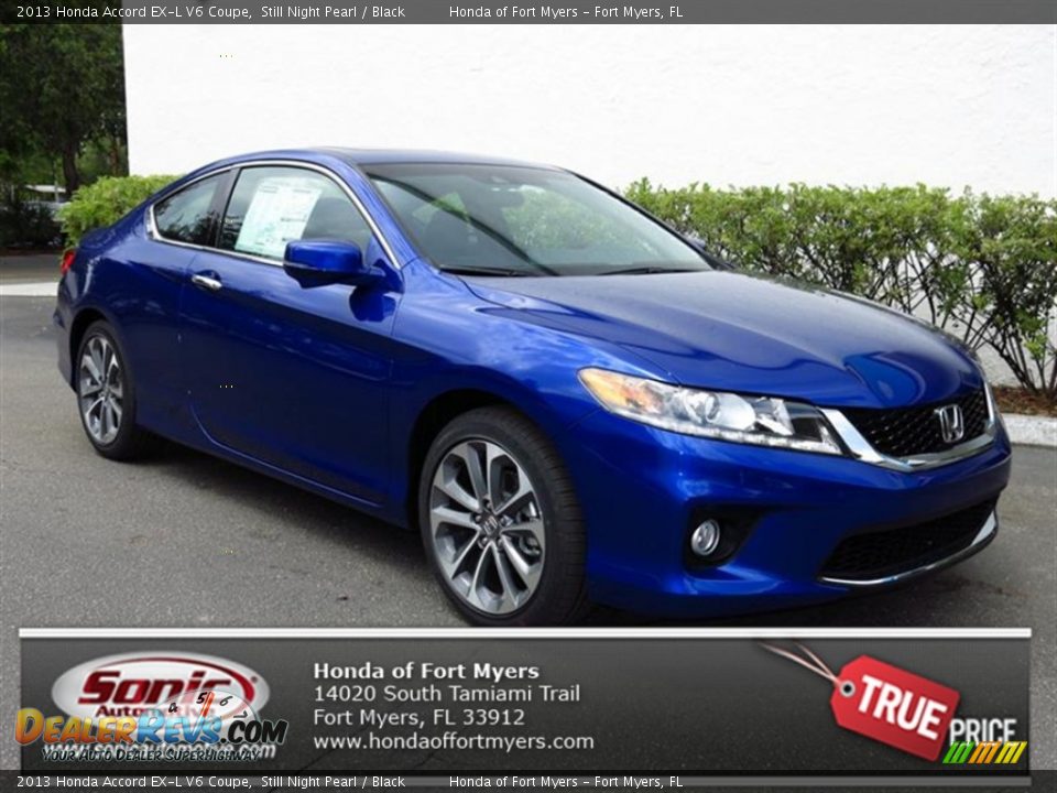 2013 Honda Accord EX-L V6 Coupe Still Night Pearl / Black Photo #1