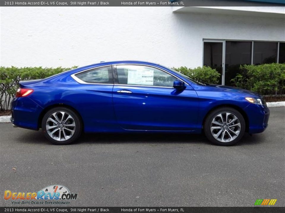 2013 Honda Accord EX-L V6 Coupe Still Night Pearl / Black Photo #2