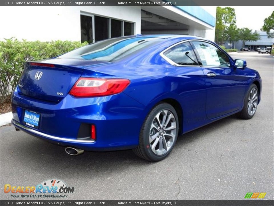 2013 Honda Accord EX-L V6 Coupe Still Night Pearl / Black Photo #3