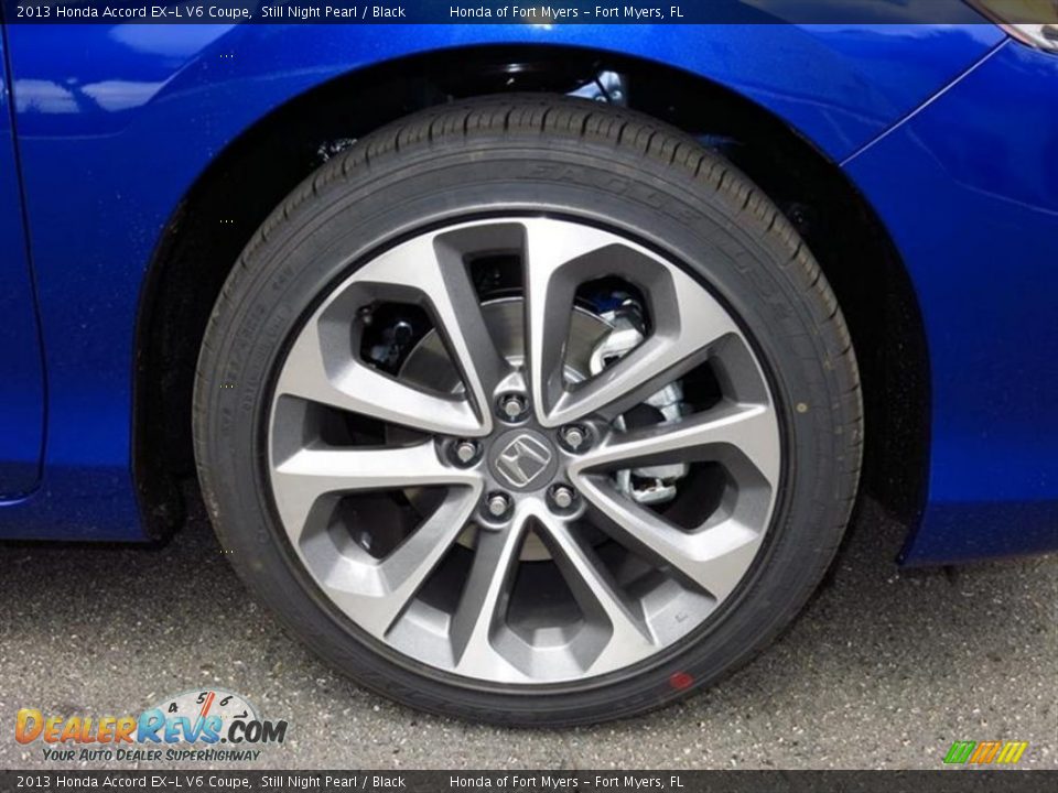 2013 Honda Accord EX-L V6 Coupe Still Night Pearl / Black Photo #4