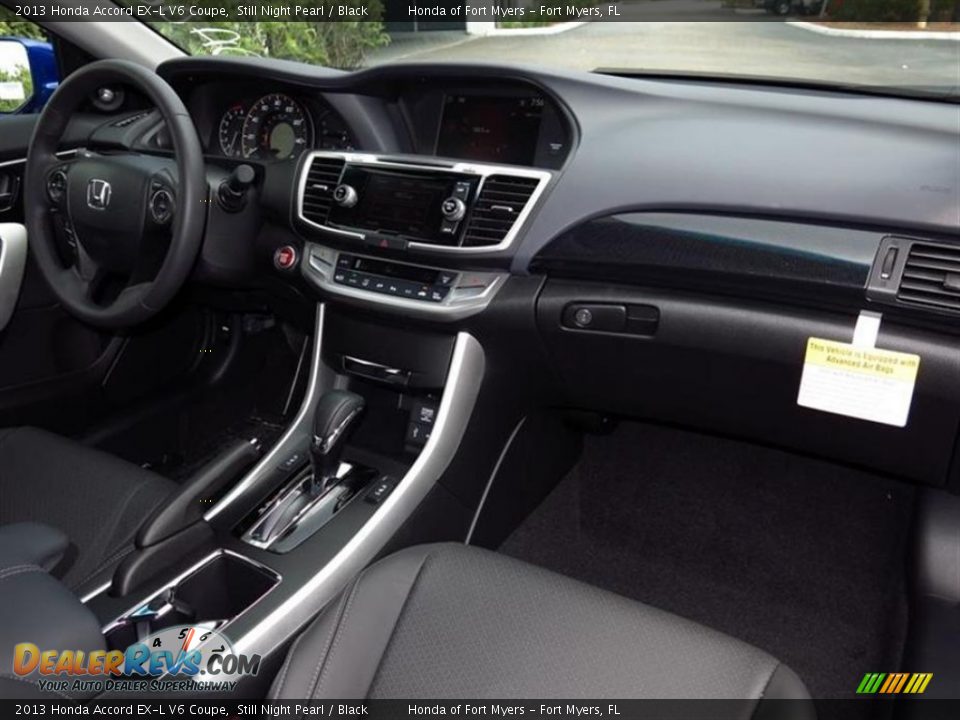 2013 Honda Accord EX-L V6 Coupe Still Night Pearl / Black Photo #5
