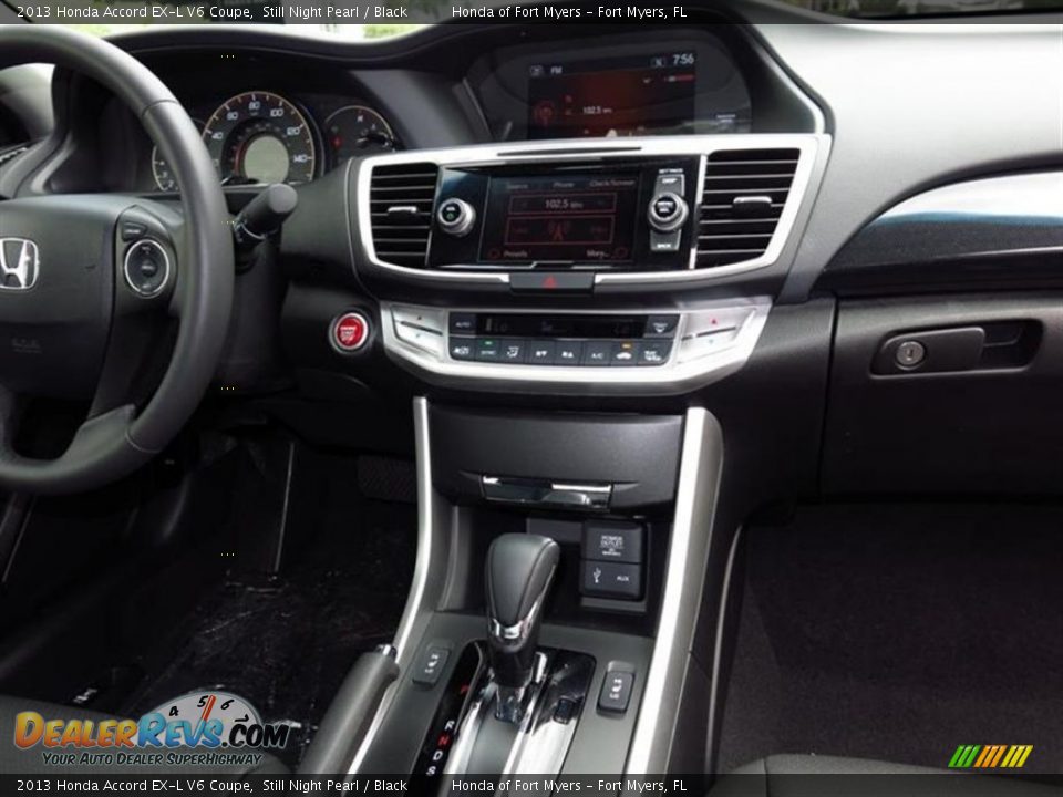 2013 Honda Accord EX-L V6 Coupe Still Night Pearl / Black Photo #7