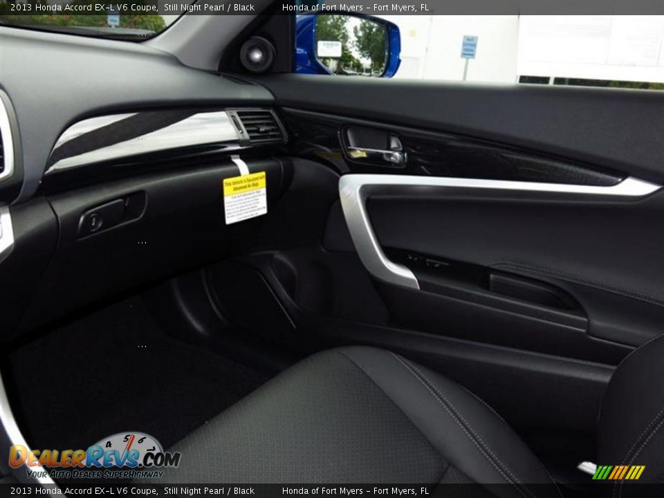 2013 Honda Accord EX-L V6 Coupe Still Night Pearl / Black Photo #8