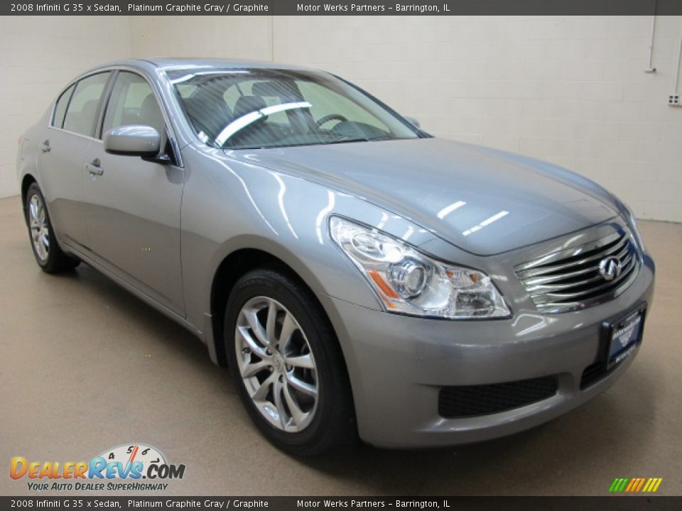 2008 Infiniti G 35 x Sedan Platinum Graphite Gray / Graphite Photo #1