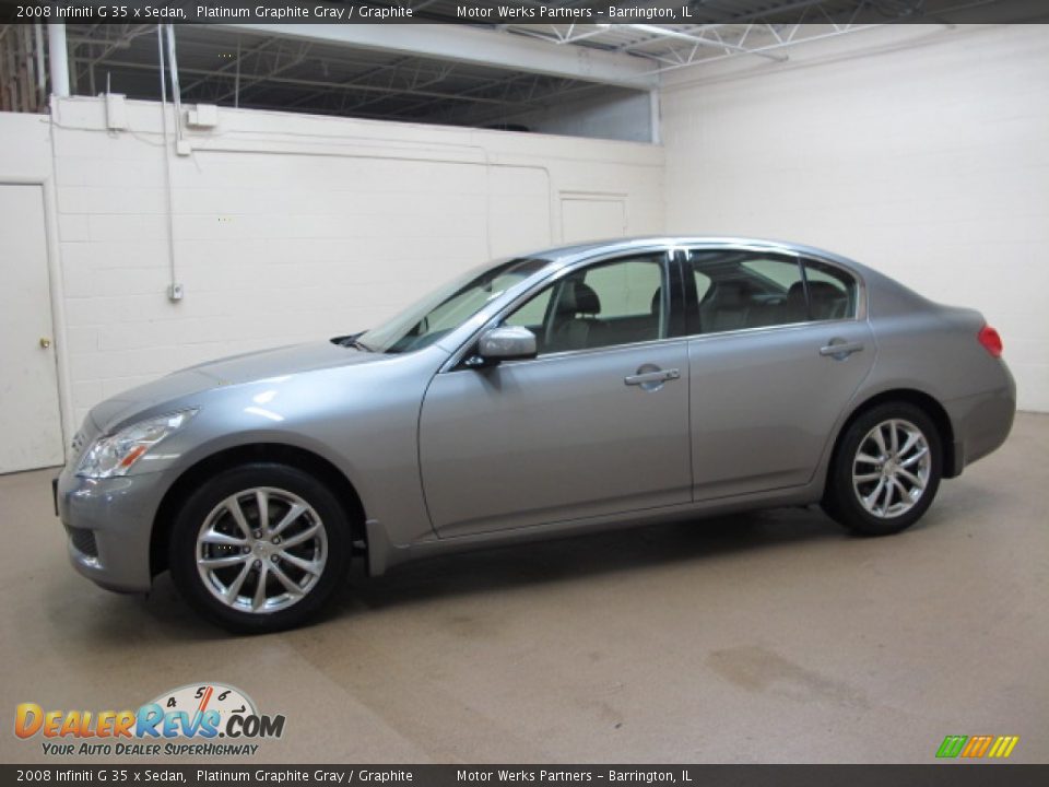 2008 Infiniti G 35 x Sedan Platinum Graphite Gray / Graphite Photo #4