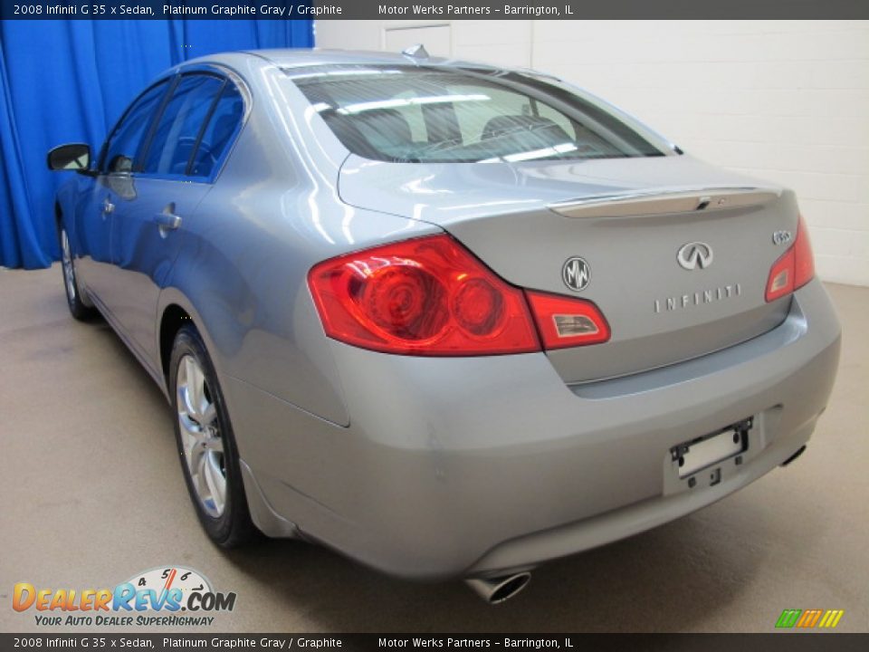 2008 Infiniti G 35 x Sedan Platinum Graphite Gray / Graphite Photo #5
