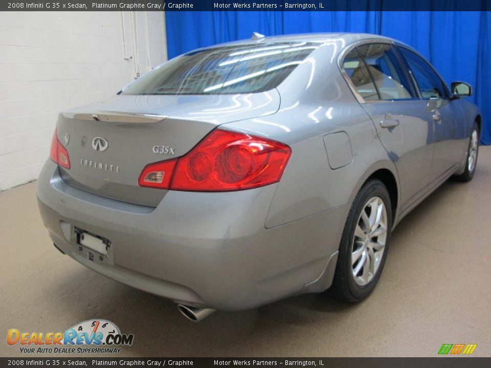 2008 Infiniti G 35 x Sedan Platinum Graphite Gray / Graphite Photo #7