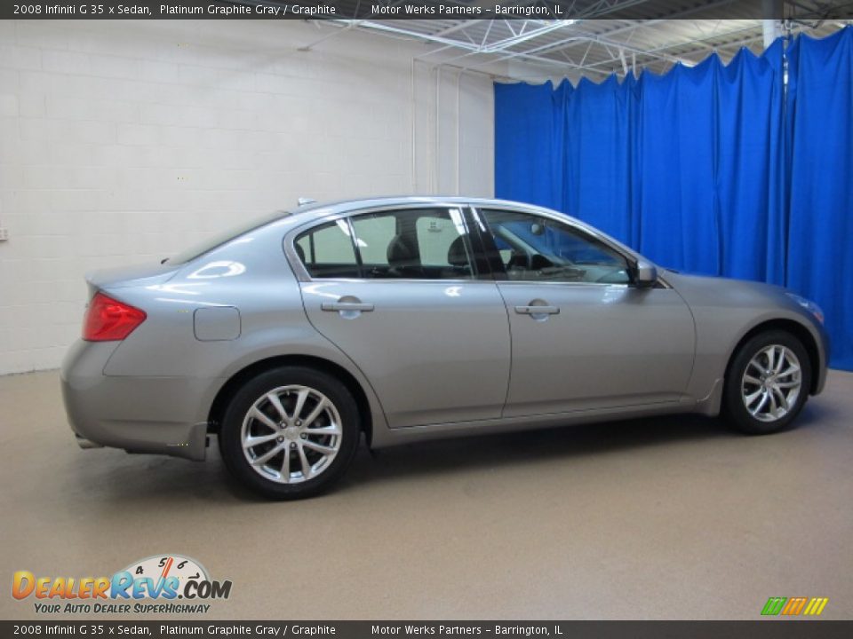 2008 Infiniti G 35 x Sedan Platinum Graphite Gray / Graphite Photo #8