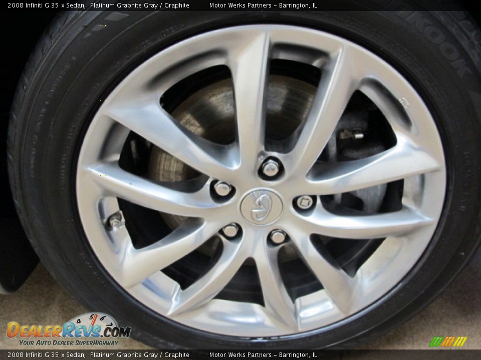 2008 Infiniti G 35 x Sedan Platinum Graphite Gray / Graphite Photo #12