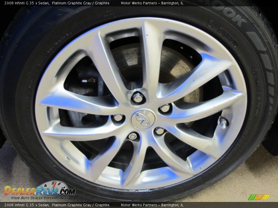 2008 Infiniti G 35 x Sedan Platinum Graphite Gray / Graphite Photo #13