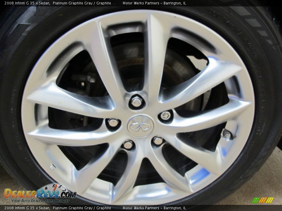 2008 Infiniti G 35 x Sedan Platinum Graphite Gray / Graphite Photo #14