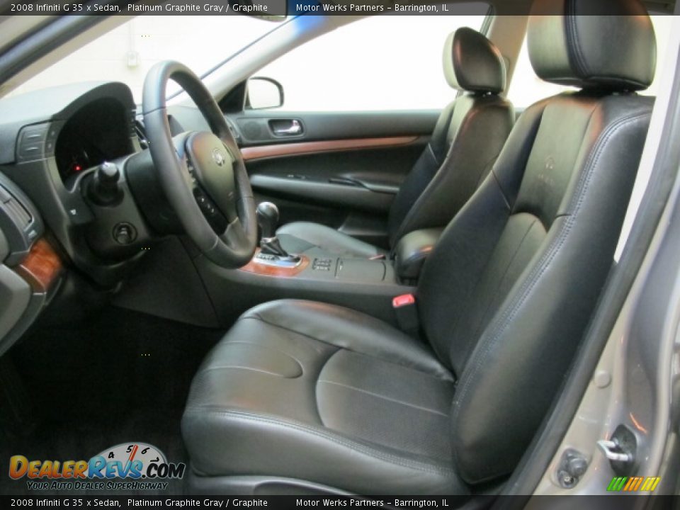 2008 Infiniti G 35 x Sedan Platinum Graphite Gray / Graphite Photo #15