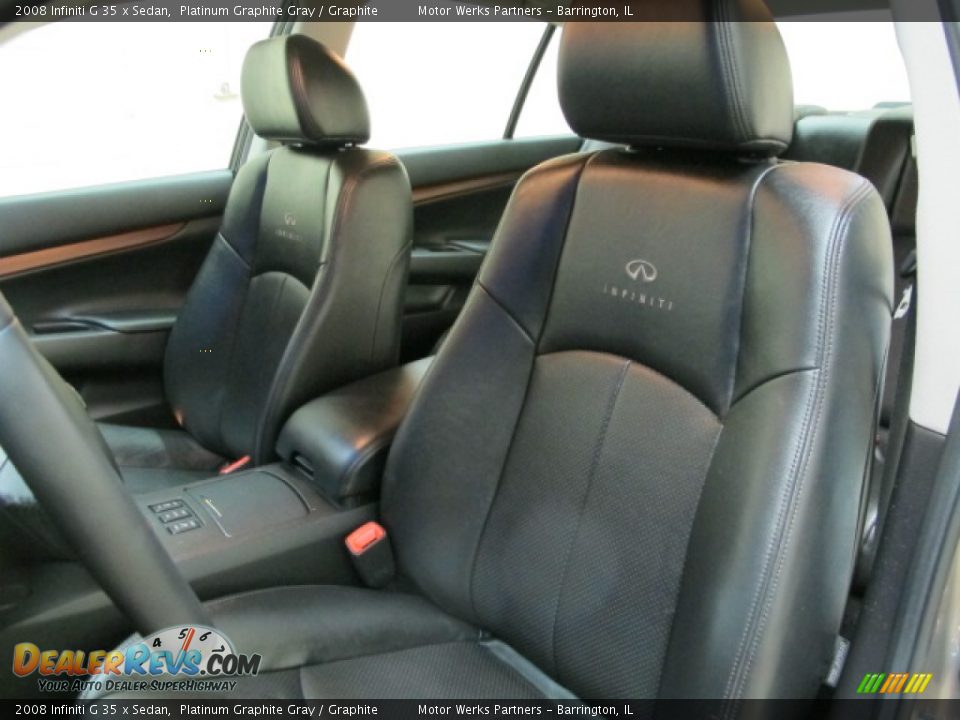 2008 Infiniti G 35 x Sedan Platinum Graphite Gray / Graphite Photo #16