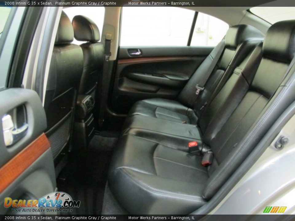 2008 Infiniti G 35 x Sedan Platinum Graphite Gray / Graphite Photo #17