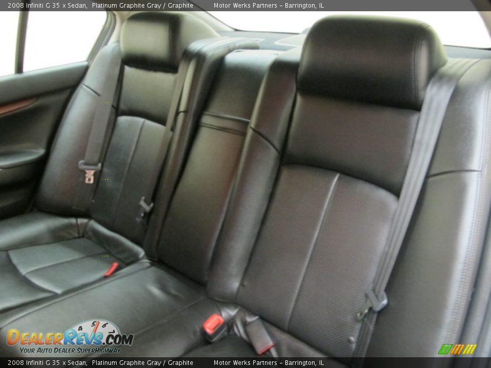 2008 Infiniti G 35 x Sedan Platinum Graphite Gray / Graphite Photo #18
