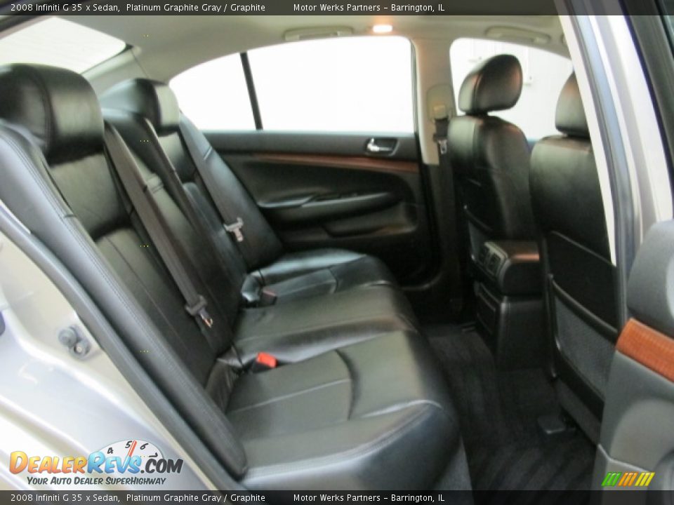 2008 Infiniti G 35 x Sedan Platinum Graphite Gray / Graphite Photo #19