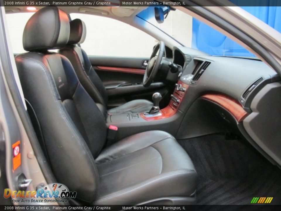 2008 Infiniti G 35 x Sedan Platinum Graphite Gray / Graphite Photo #21