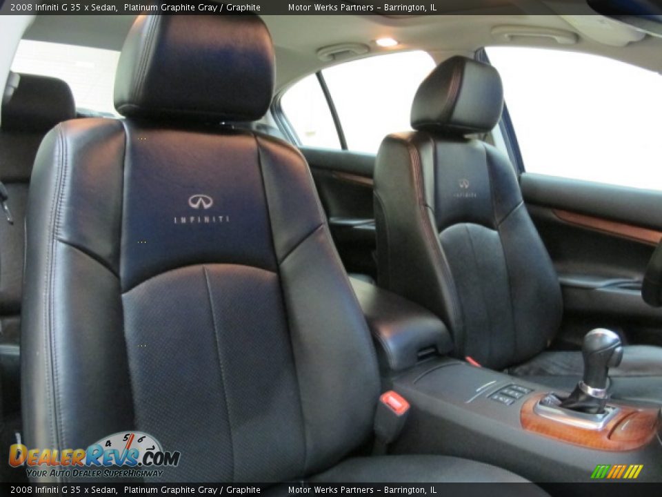2008 Infiniti G 35 x Sedan Platinum Graphite Gray / Graphite Photo #22