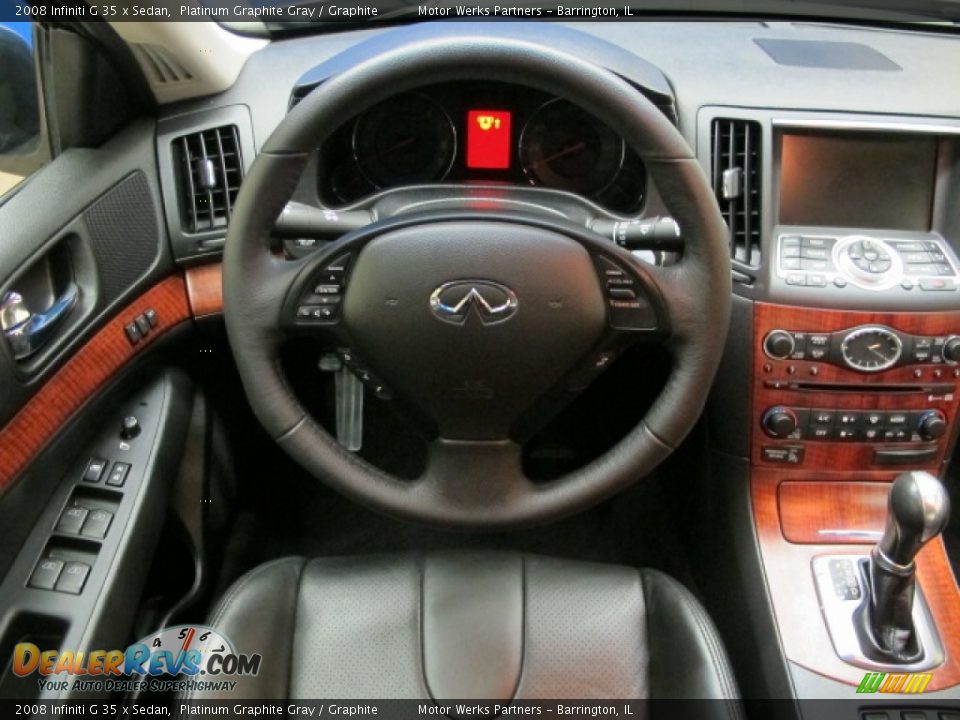 2008 Infiniti G 35 x Sedan Platinum Graphite Gray / Graphite Photo #23
