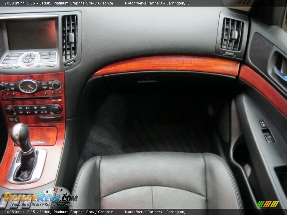 2008 Infiniti G 35 x Sedan Platinum Graphite Gray / Graphite Photo #24