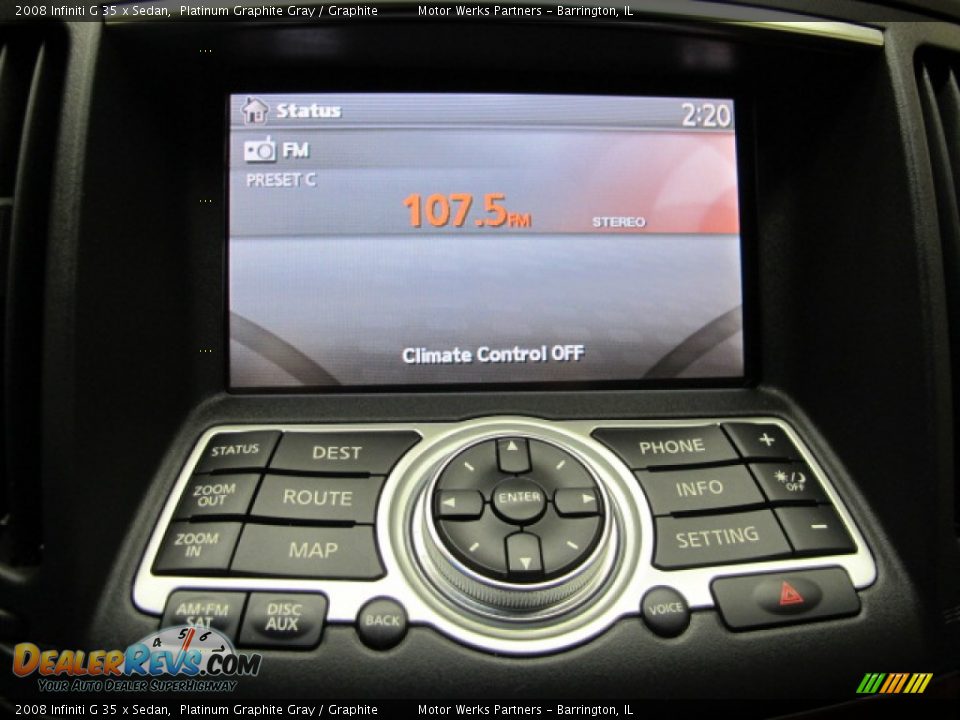 2008 Infiniti G 35 x Sedan Platinum Graphite Gray / Graphite Photo #27