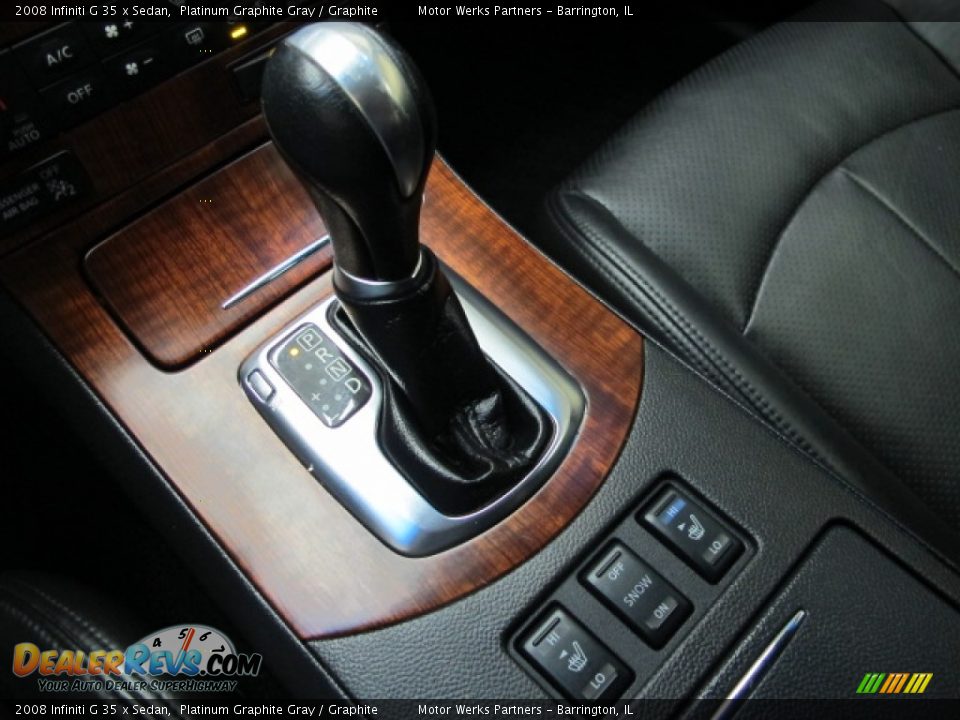 2008 Infiniti G 35 x Sedan Platinum Graphite Gray / Graphite Photo #31