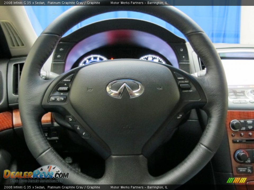 2008 Infiniti G 35 x Sedan Platinum Graphite Gray / Graphite Photo #32