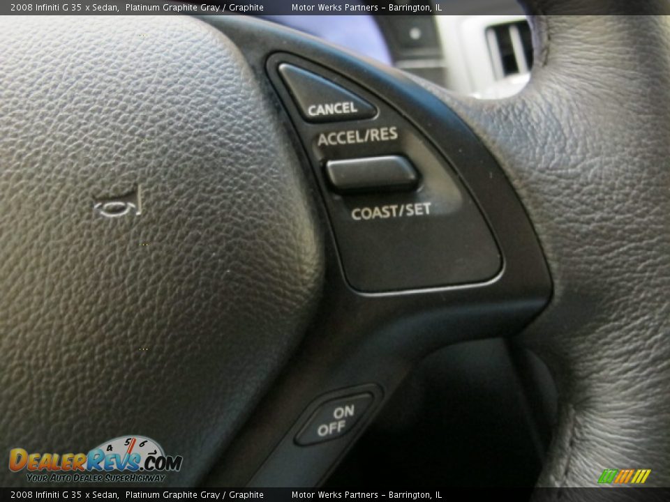 2008 Infiniti G 35 x Sedan Platinum Graphite Gray / Graphite Photo #33