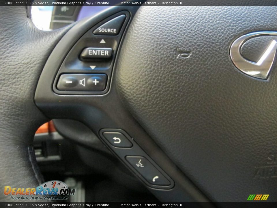 2008 Infiniti G 35 x Sedan Platinum Graphite Gray / Graphite Photo #34