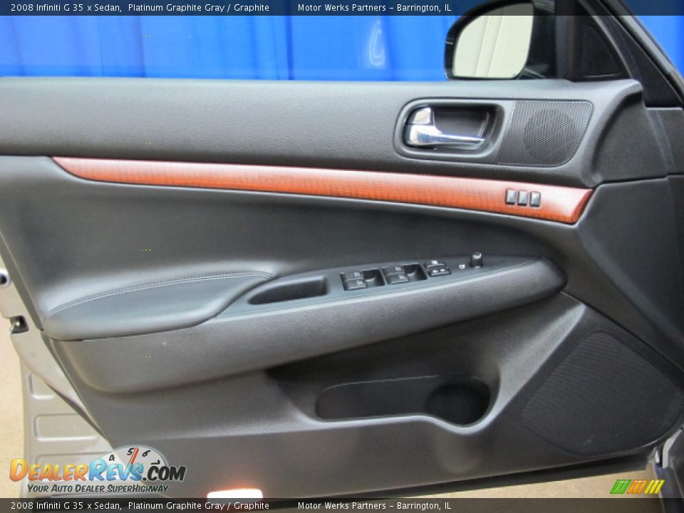 2008 Infiniti G 35 x Sedan Platinum Graphite Gray / Graphite Photo #36