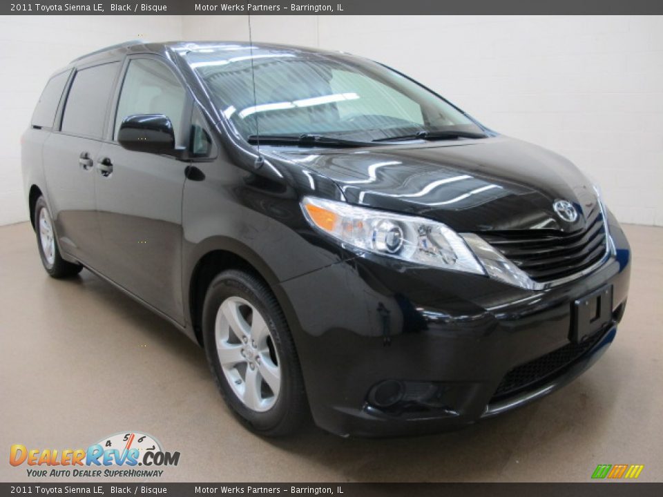 2011 Toyota Sienna LE Black / Bisque Photo #1