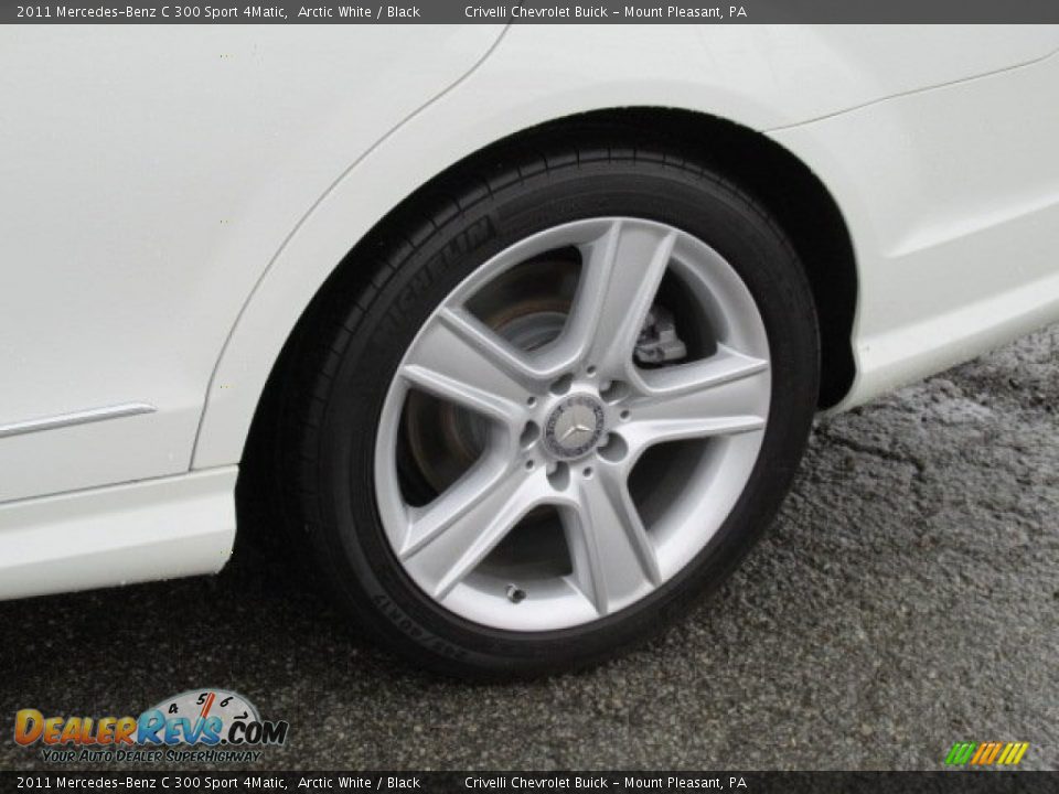 2011 Mercedes-Benz C 300 Sport 4Matic Arctic White / Black Photo #3