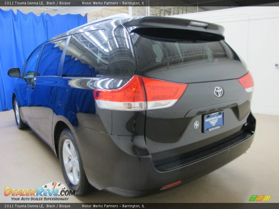 2011 Toyota Sienna LE Black / Bisque Photo #5