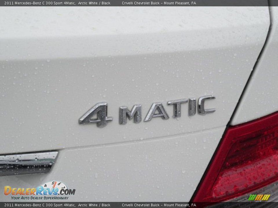 2011 Mercedes-Benz C 300 Sport 4Matic Arctic White / Black Photo #7