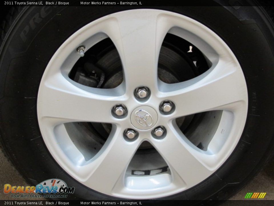 2011 Toyota Sienna LE Black / Bisque Photo #10