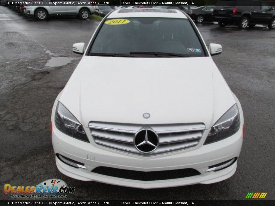 2011 Mercedes-Benz C 300 Sport 4Matic Arctic White / Black Photo #12