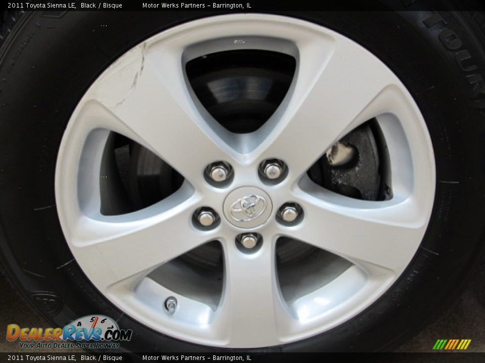 2011 Toyota Sienna LE Black / Bisque Photo #11