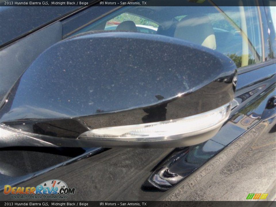 2013 Hyundai Elantra GLS Midnight Black / Beige Photo #5